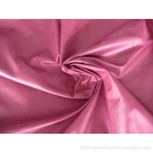 350T poly pongee polyester fabric, 30D*30D, pu coating